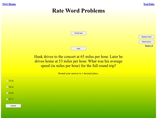 Rate Word Problems/rate screenshot