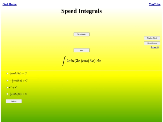 Speed Integrals/integral screenshot