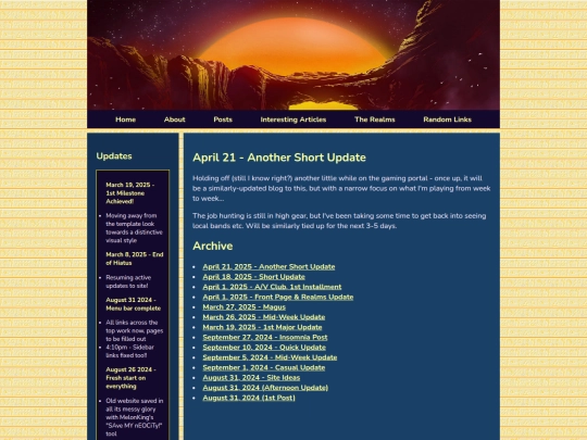 blog screenshot