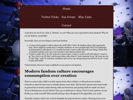 modcorner/manifesto screenshot