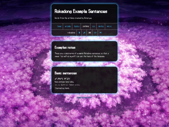 conlang/rokadong-examples screenshot