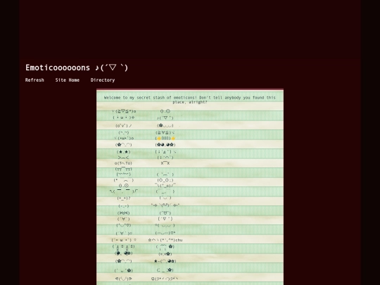 emoticons screenshot
