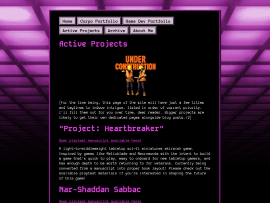 projects screenshot