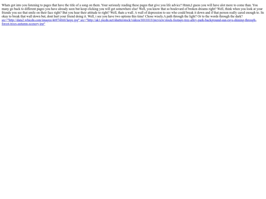story/Boulevardofbrokendreams screenshot