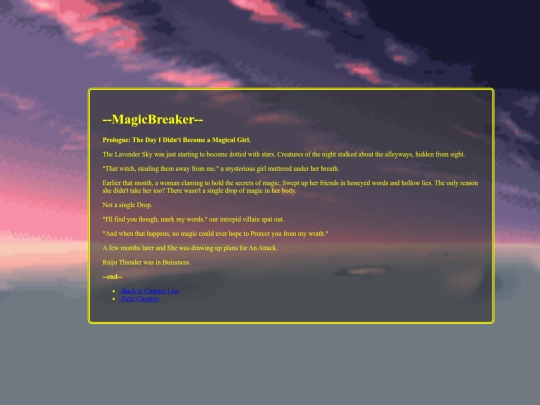 magicbreaker/prologue screenshot