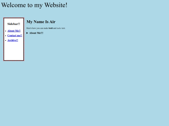 testair screenshot
