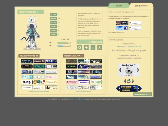 links screenshot