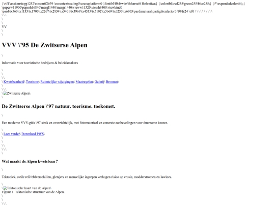 VVV-Zwitserse-Alpen screenshot