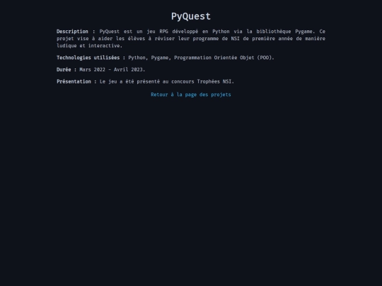 projects_list/pyquest screenshot