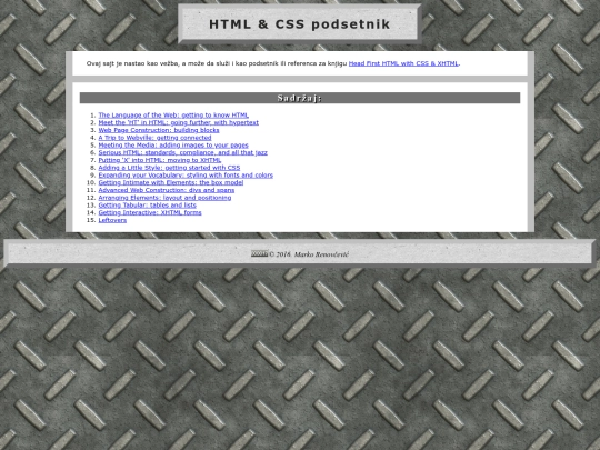 index screenshot