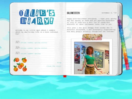 archive/diary screenshot