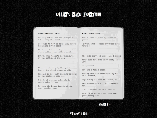 poetry screenshot
