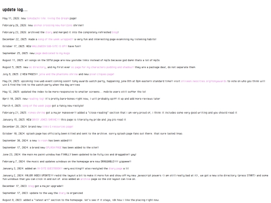 updates screenshot