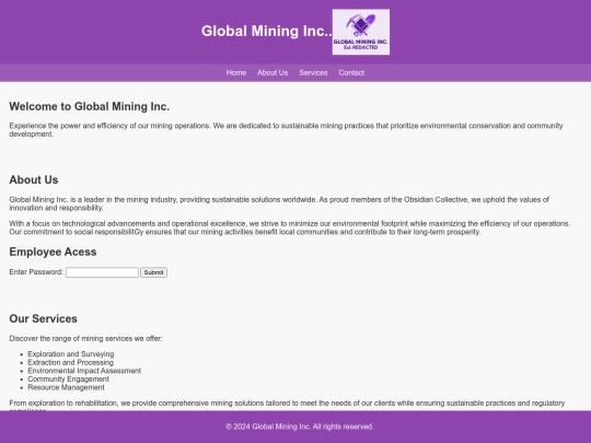 GlobalMiningInc. screenshot