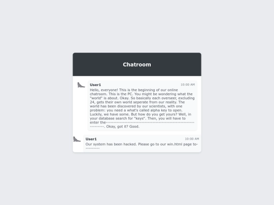 messages screenshot