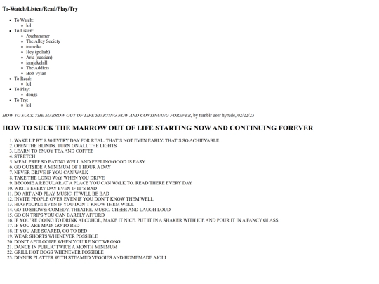 notes screenshot