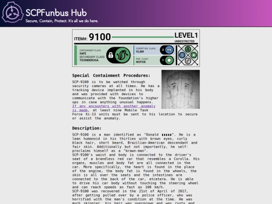 scp-9100 screenshot