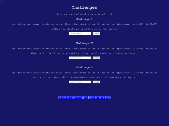 challenges screenshot