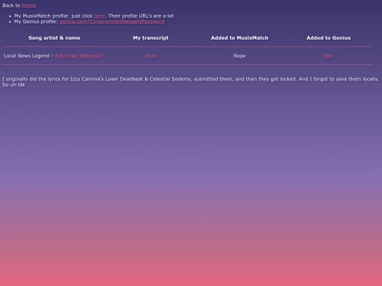 lyrics screenshot