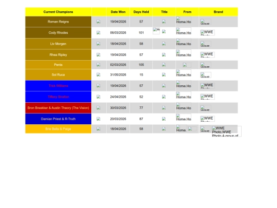 wwecurrenttitleholders screenshot