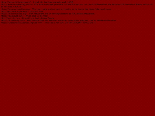 links screenshot