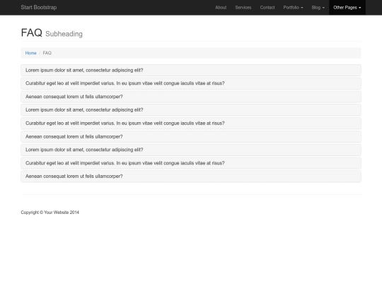 faq screenshot