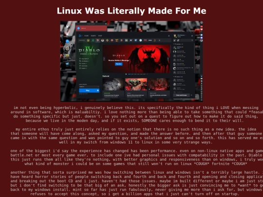 LinuxSecondEntry screenshot