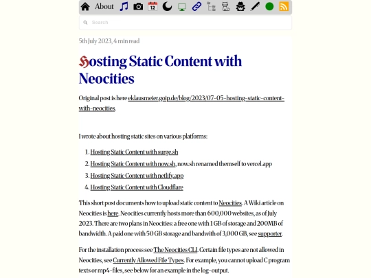 blog/2023/07-05-hosting-static-content-with-neocities screenshot