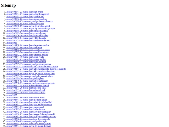 sitemap screenshot