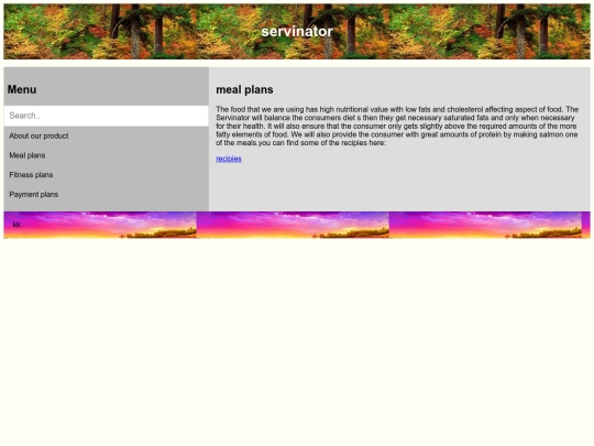 mealplans screenshot