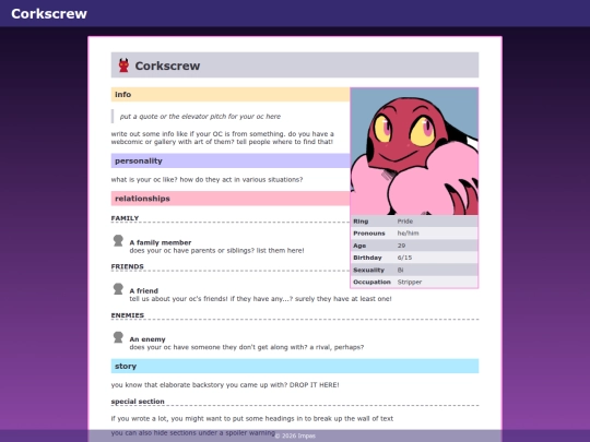 ocs/corkscrew screenshot
