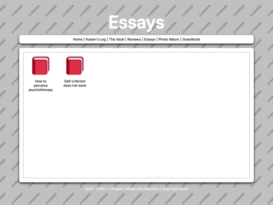 essays screenshot