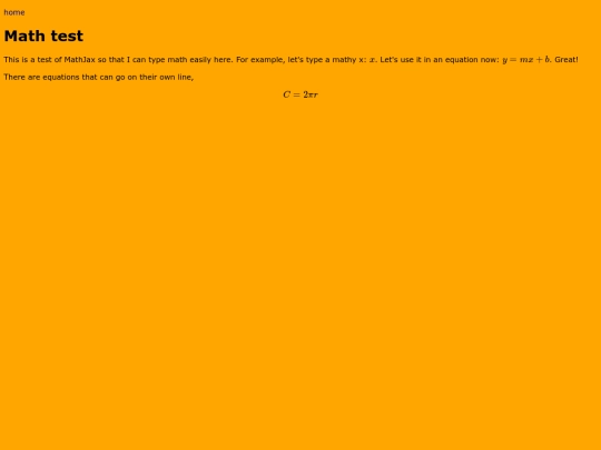 math_test screenshot