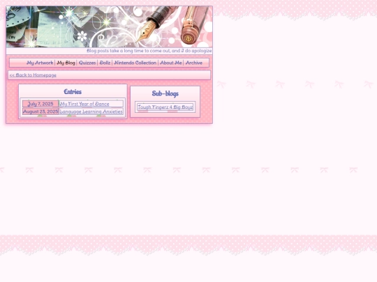 blog screenshot