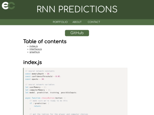 predictions/src screenshot
