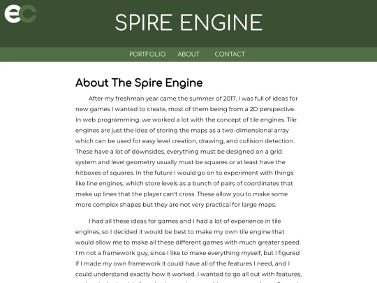 spire/about screenshot