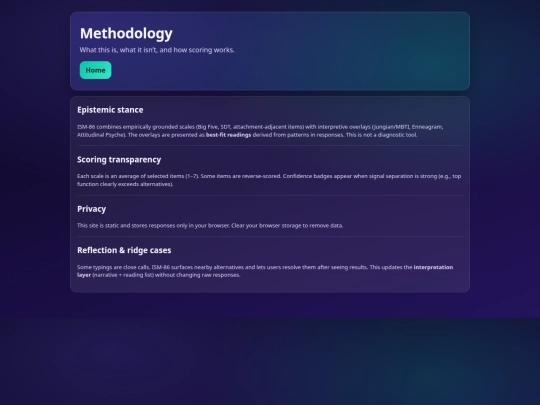 methodology screenshot