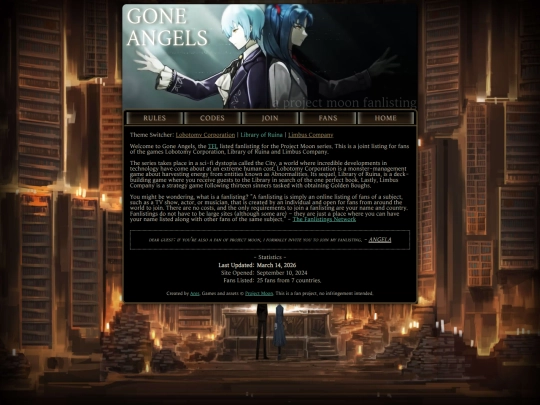 fanlisting/goneangels screenshot