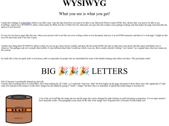 WYSIWYG screenshot
