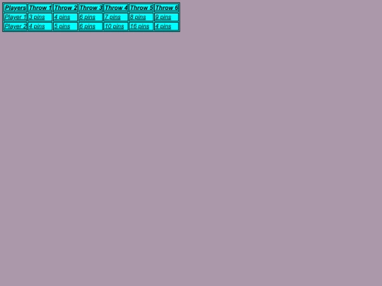 bowling screenshot
