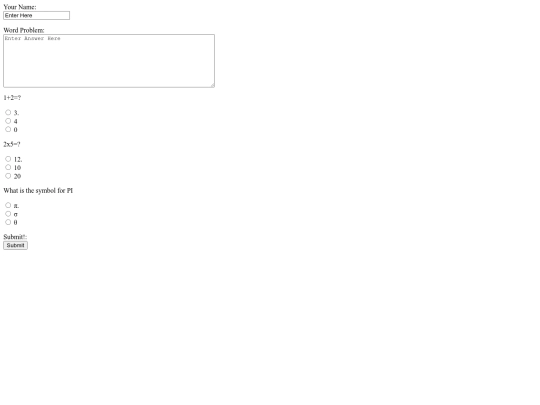 form product screenshot