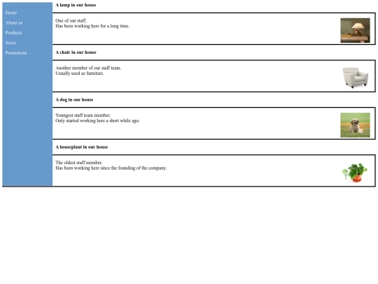 staff page screenshot