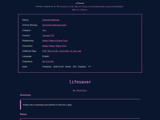library/fanfictions/Lifesaver screenshot