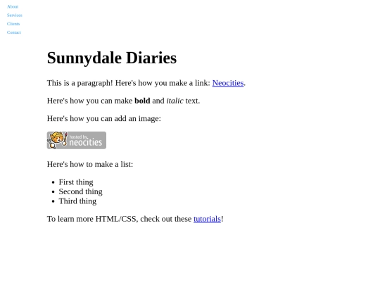 index screenshot