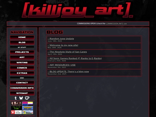blog screenshot
