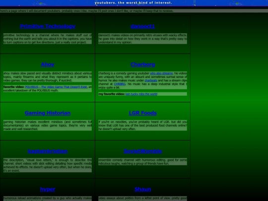 youtubers screenshot