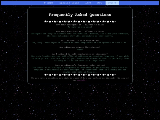 FAQ screenshot
