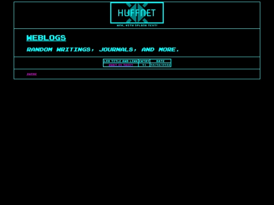 Weblogs/weblogindex screenshot