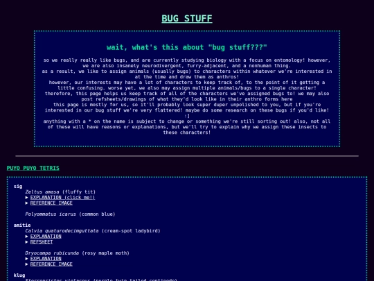 bugstuff screenshot