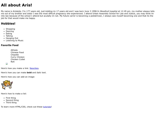 Biography screenshot